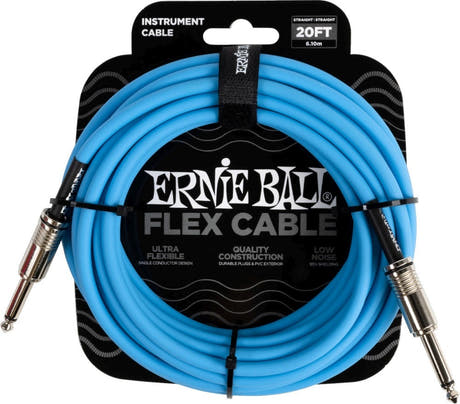 Ernie Ball 6417 FLEX Cable de Instrumento 6m - Azul