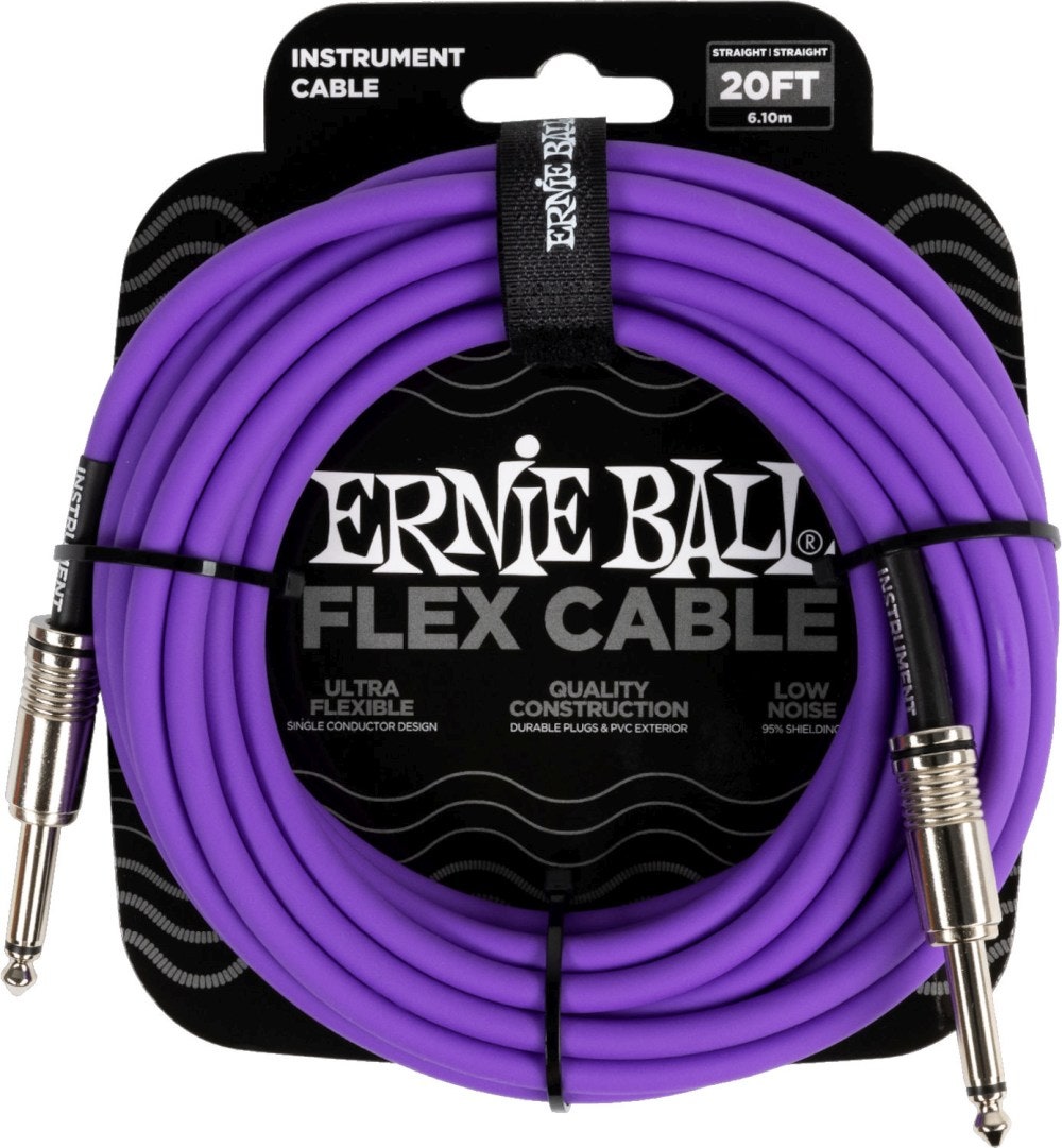 Ernie Ball 6420 FLEX Cable de Instrumento 6m - Púrpura