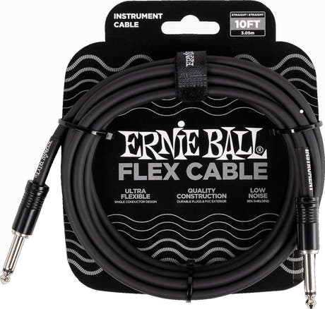 Ernie Ball 6434 FLEX Cable de Instrumento 3m - Black