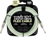 Ernie Ball 6436 FLEX Cable de instrumento 3m - Glow In The Dark