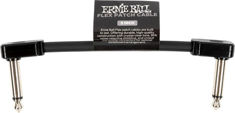 Ernie Ball 6438 Cable patch Flex Black, 7,5cm