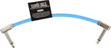 Ernie Ball 6455 Cable patch Flex Azul 15cm