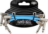 Ernie Ball 6459 Cable patch Flex Azul 7,5cm pack de 3