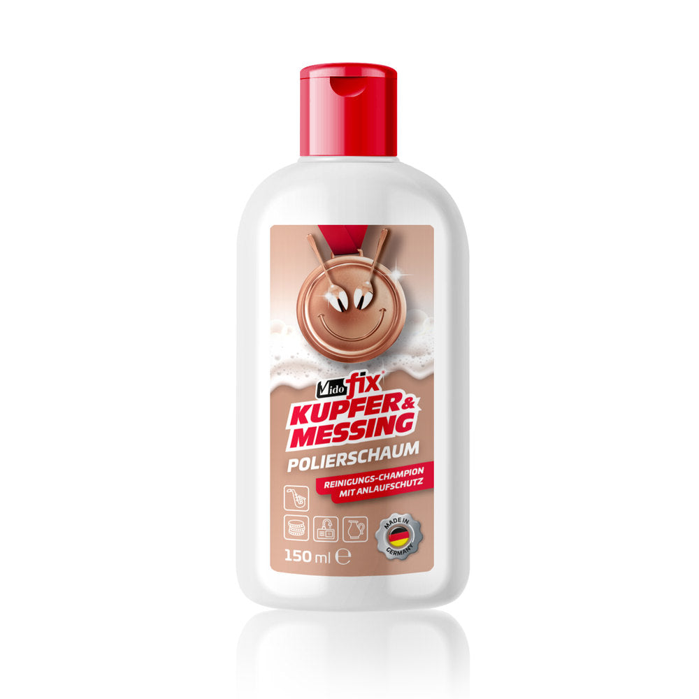 Espuma limpiadora Vido para latón, cobre y bronce, 150 ml