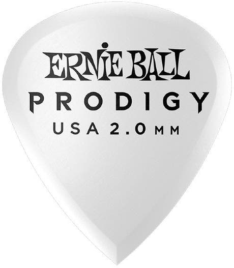 Ernie Ball EB-9203 púas Mini Prodigy 2,0mm White 6-pack