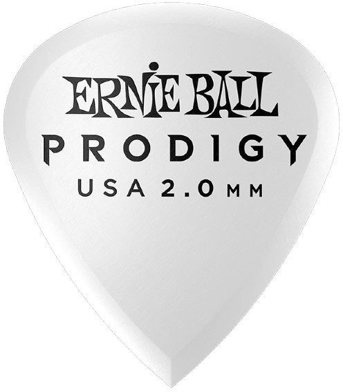Ernie Ball EB-9203 púas Mini Prodigy 2,0mm White 6-pack