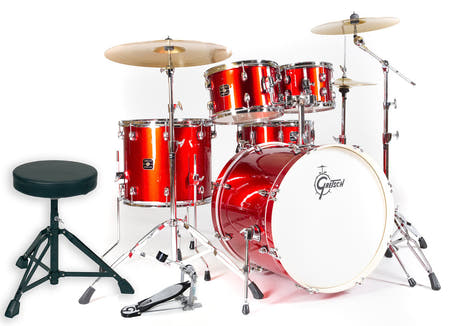 Gretsch Energy trommesæt 22", Red, med Paiste 101 (3 bækkener)