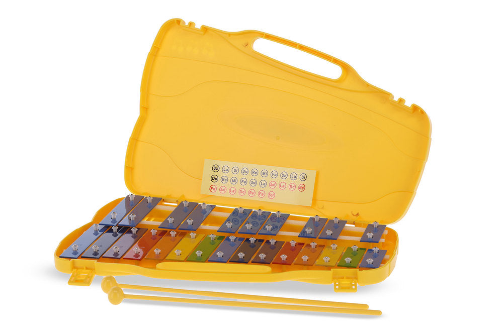 GEWA metalófono, cromático de G5 a G7, teclas de colores