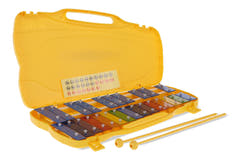 GEWA metalófono, cromático de G5 a G7, teclas de colores