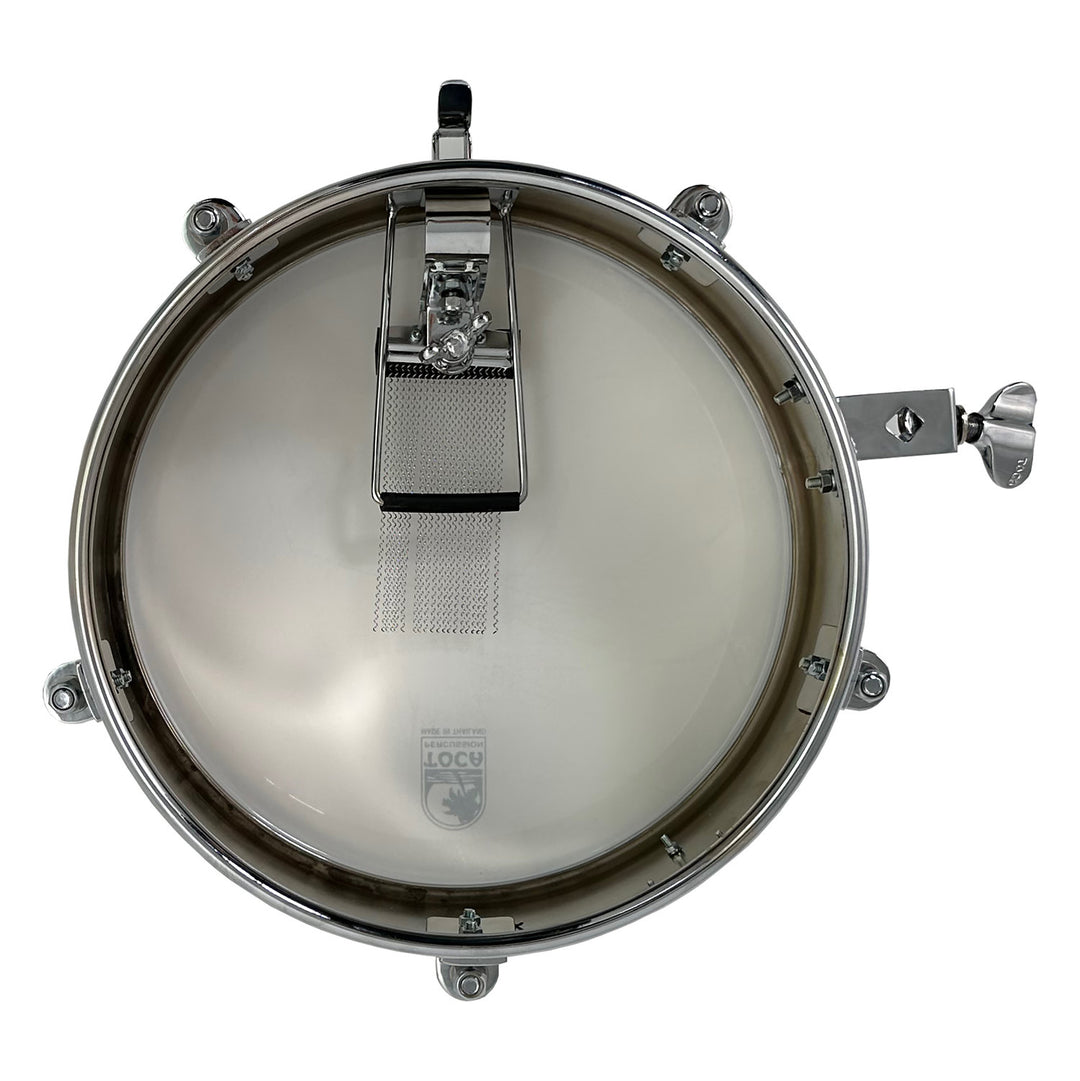 Toca Drumset Add-Ons Timbales - 12" x 4" de acero inoxidable (T-412-SS)