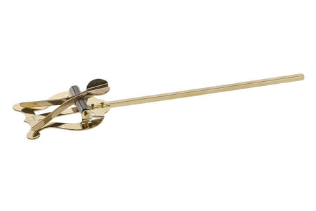 GEWA lira, latón amarillo, 2 pinzas para partituras, vara de 14 cm