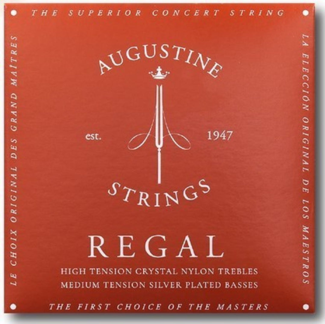 Augustine cuerdas para guitarra clásica Regal Crystal Nylon high - Set Regal Red (high/medium)