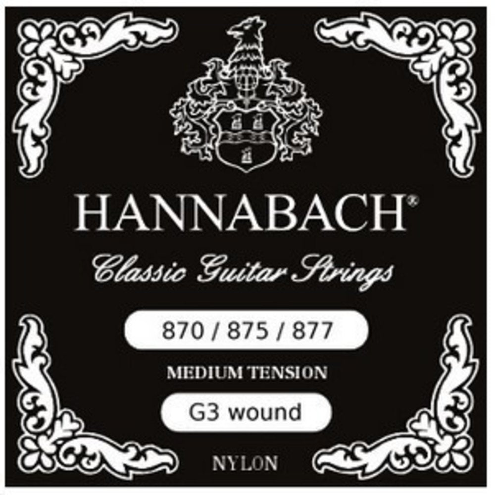 Hannabach 875MT G3 entorchada para guitarra clásica, medium tension