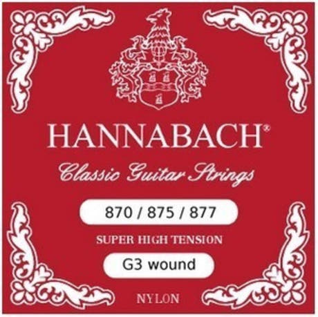 Hannabach 875SHT cuerda G3 cromada, super high tension