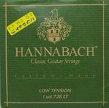 Hannabach 728LTC Custom Made juego con cuerdas agudas de carbono, tensión baja