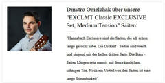 Hannabach Cuerdas para Guitarras clásicas Exclusive Serie High Tension - Exclusiv High Tension Set (EXCLHT)