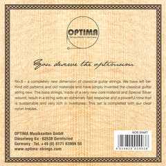Cuerdas Optima para guitarra clásica n.º 6 Special Silver - Juego de nailon Medium (NO6.SNMT)