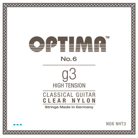 Optima No. 6 G3 cuerda para guitarras clásicas, nylon, tensión high