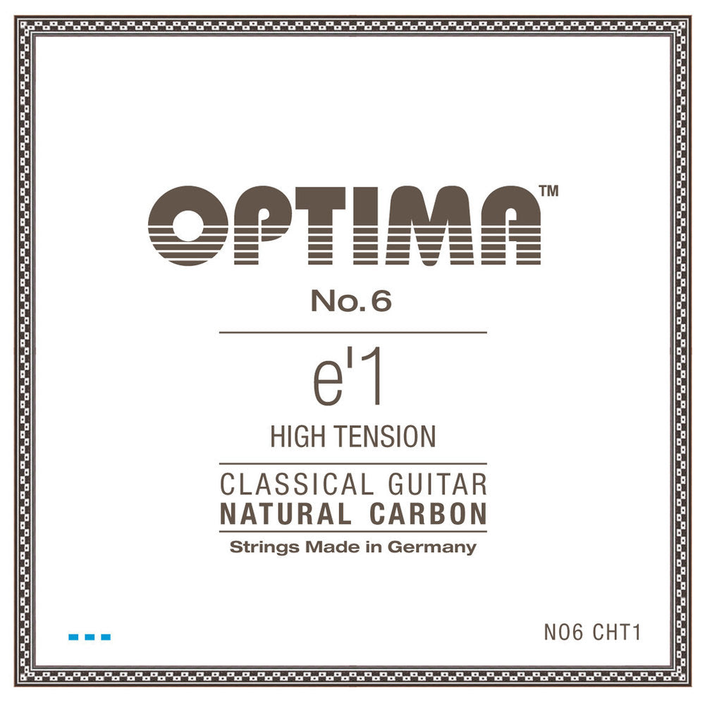 Optima No. 6 E1 cuerda de guitarra clásica, carbono, tensión alta