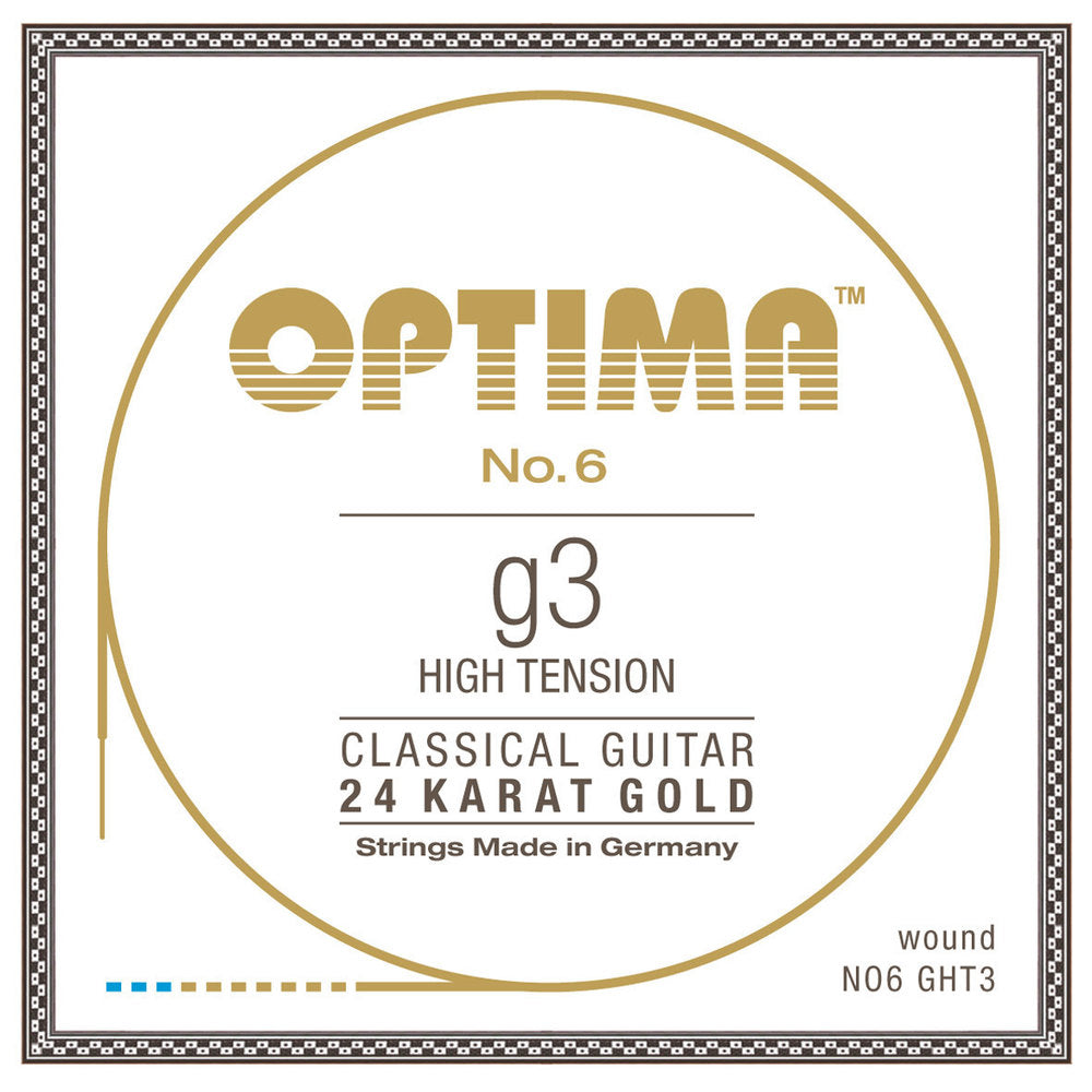 Optima No. 6 G3 string para guitarra clásica, dorada, alta tensión