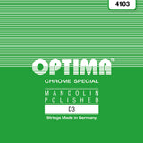 Cuerda de mandolina Optima 4103 D .022w, Chrome Special (par)