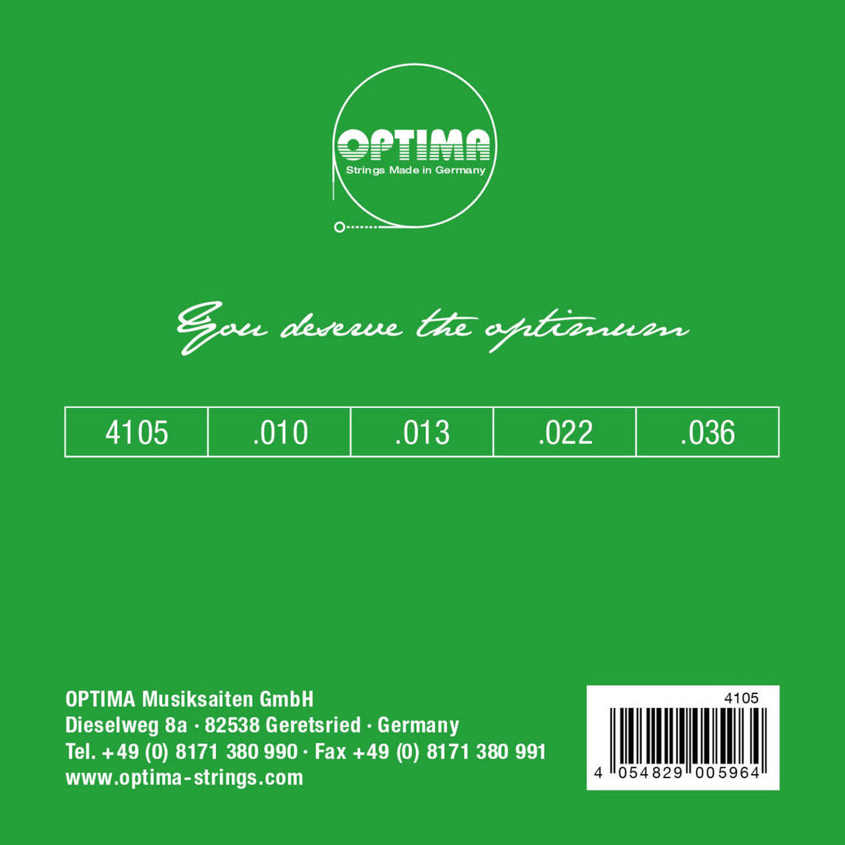 Optima Strings for mandolin - Set (4105)