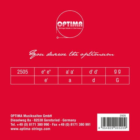 Cuerdas de Mandriola Optima - Set (2505)