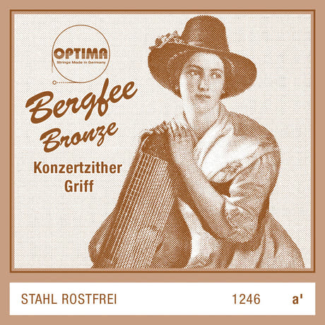 Optima Bergfee 1246 cuerda de digitación a´ para cítara, München, Extended