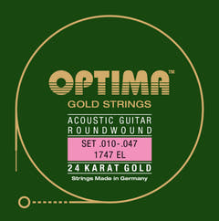 Optima strings para guitarra acústica Gold strings - Set (1747EL)