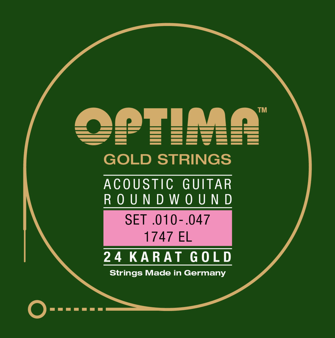 Optima strings para guitarra acústica Gold strings - Set (1747EL)