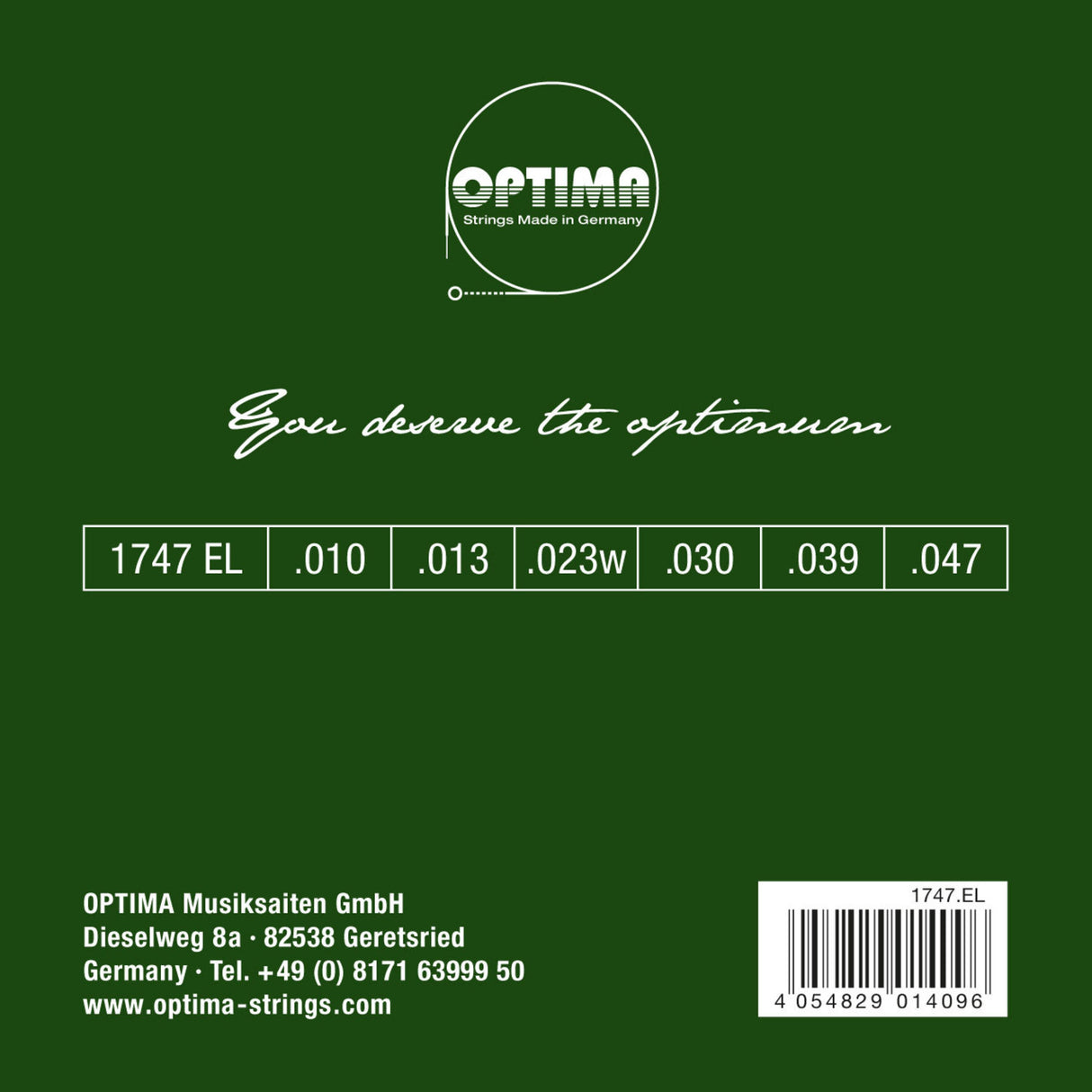 Optima Strings for Acoustic Guitar Gold strings - Set (1747EL)
