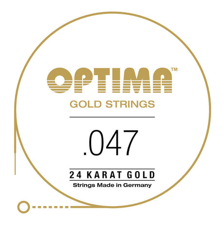 Optima Gold E6 .047w cuerda de guitarras western, GA047