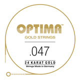 Optima Gold E6 .047w cuerda de guitarras western, GA047