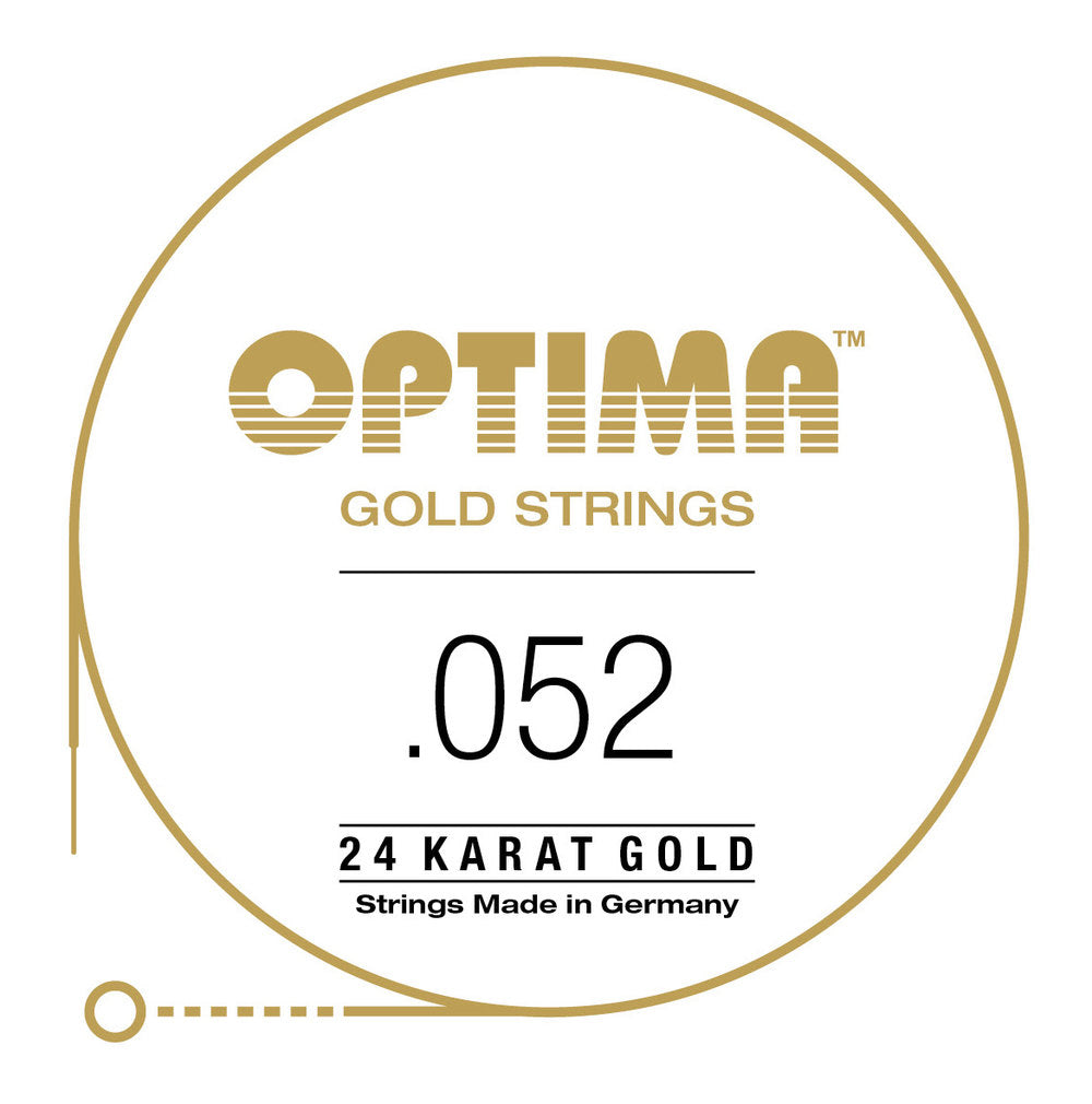 Optima Gold E6 .052w, cuerda de guitarra western, GA052