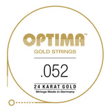 Optima Gold E6 .052w, cuerda de guitarra western, GA052