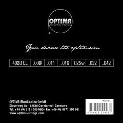Optima Strings para Guitarras eléctricas Chrome strings round wound - Set (4028EL)