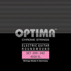 Optima Strings para Guitarras eléctricas Chrome strings round wound - Set (4028EL)