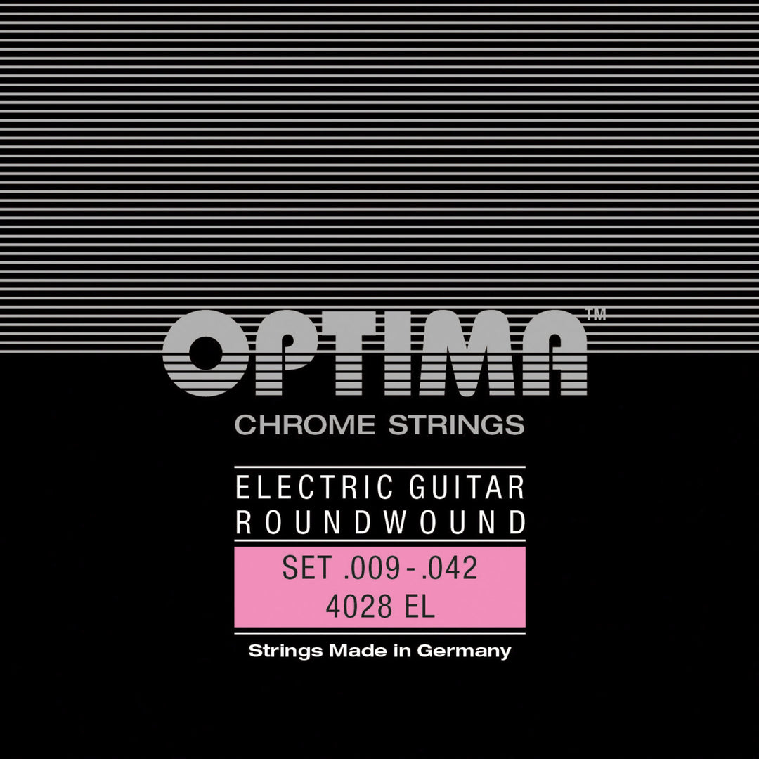 Optima Strings para Guitarras eléctricas Chrome strings round wound - Set (4028EL)