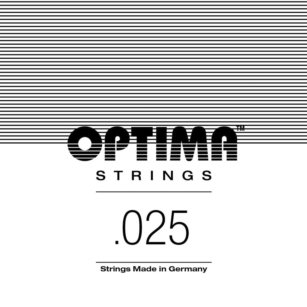 Cuerda de guitarra eléctrica Optima Chrome D4 .025w