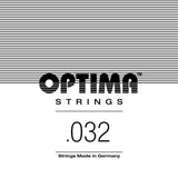 Cuerda de guitarra eléctrica Optima Chrome A5 .032w