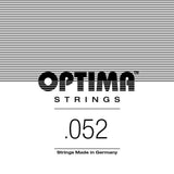 Cuerda de guitarra eléctrica Optima Chrome E6 .042w