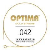 Optima Gold E6 .042w cuerda de guitarra eléctrica, GE042
