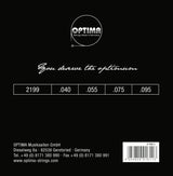 Optima E-Bass Strings Gold Strings Round Wound long scale - Set 4-string light (2199L)