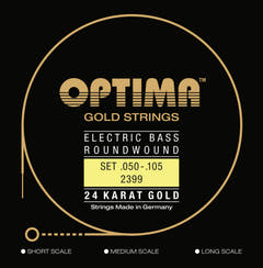 Optima E-Bass Strings Gold Strings Round Wound long scale - set de 4 cuerdas medium (2399M)