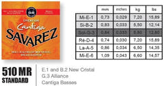 Savarez Cuerdas para guitarras clásicas Creation Cantiga 510 - Set normal (510MR)