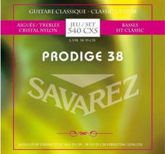 Savarez Cuerdas para Guitarras clásica Prodige 38 Children's Guitar - 1/8-1/2 Nylon (540CXS)