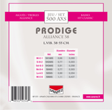 Savarez Strings for classic guitar Prodige 38 Children's Guitar - 1/8-1/2 Carbon (500 AXS)