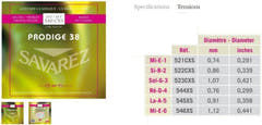 Savarez Strings para guitarra clásica Prodige 38 Children's Guitar - 1/8-1/2 Carbon (500 AXS)