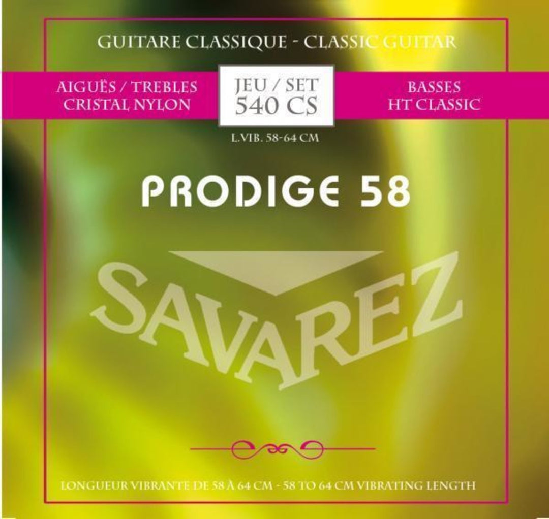Savarez Cuerdas para guitarras clásicas Prodige 38 Children's Guitar - 3/4-7/8 de nailon (540 CS)