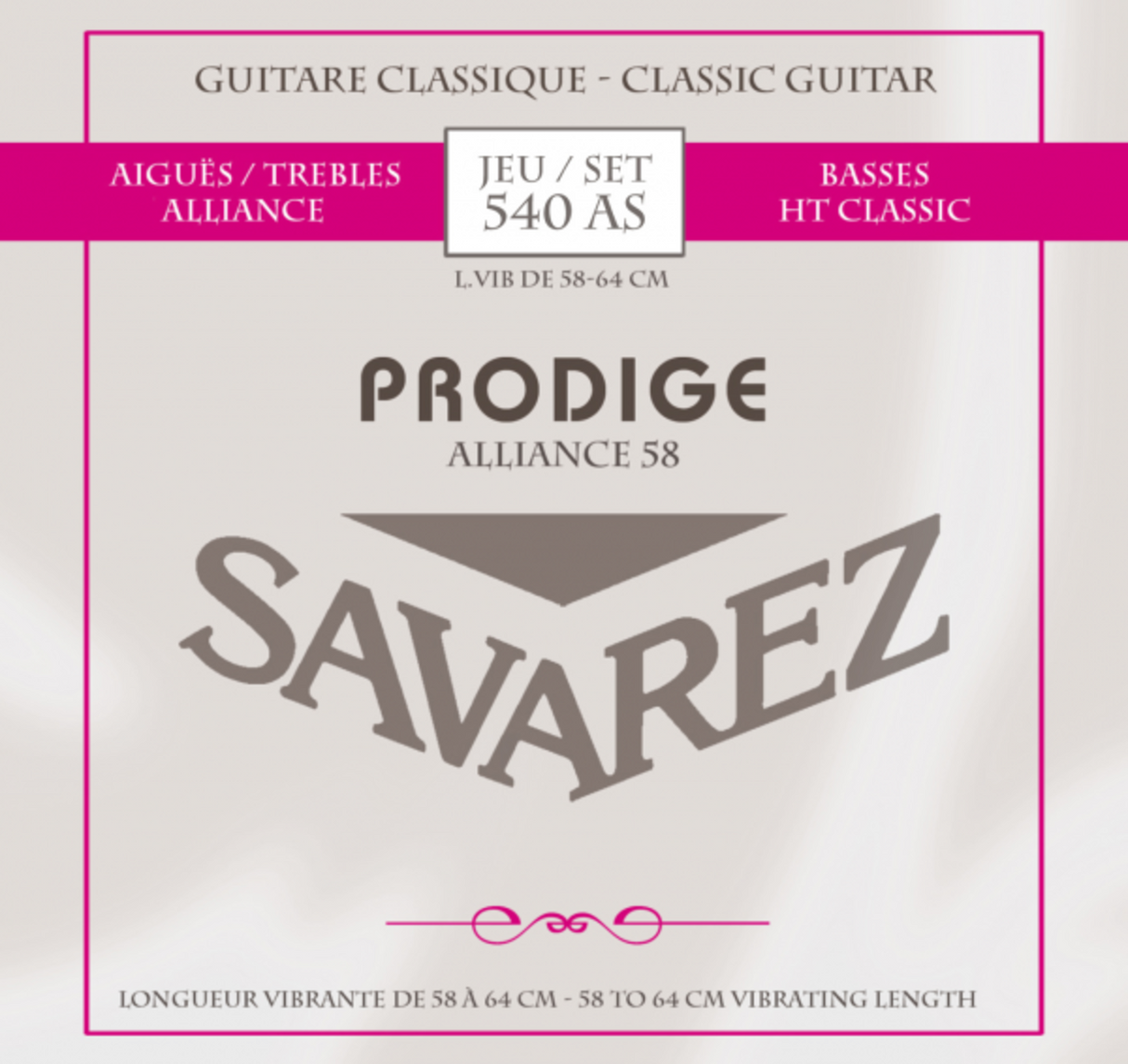 Savarez Strings for classic guitar Prodige 38 Children's Guitar - 3/4-7/8 Carbon (540AS)
